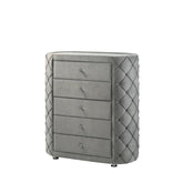 Perine Gray Velvet Chest Model BD01066 By ACME Furniture